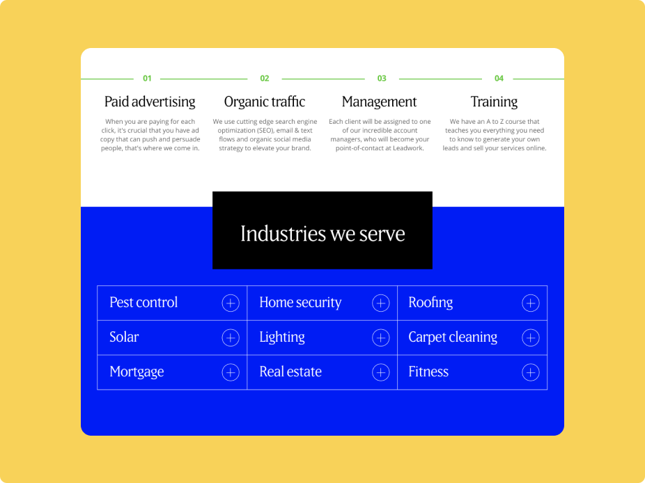 Project image of Leadwork Marketing